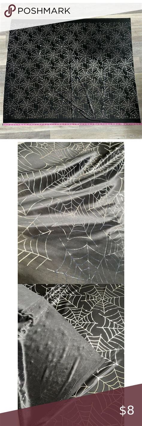 halloween metallic spider web fabric|cloth spider web decoration.